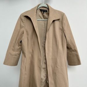 Tan Anne Klein blazer coat